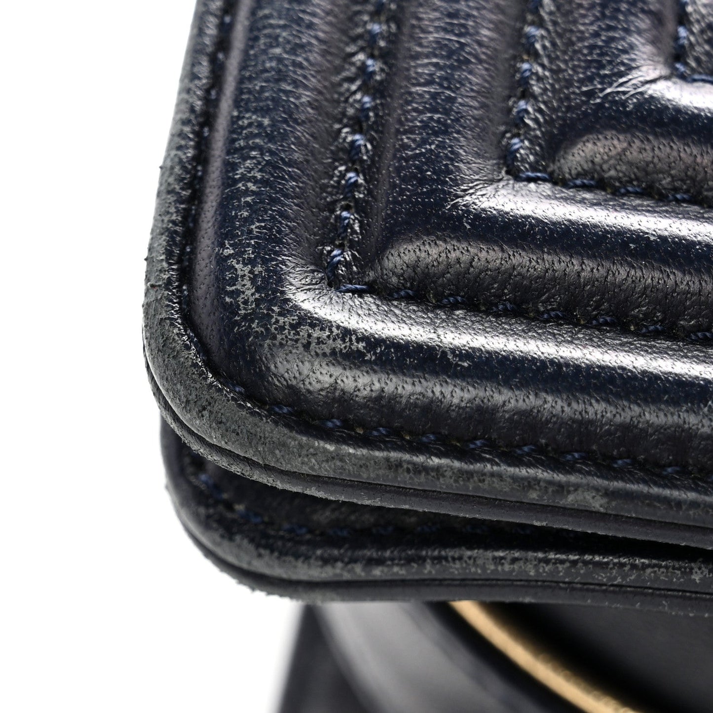 Lambskin Braided Woven Medium Boy Flap Navy Black
