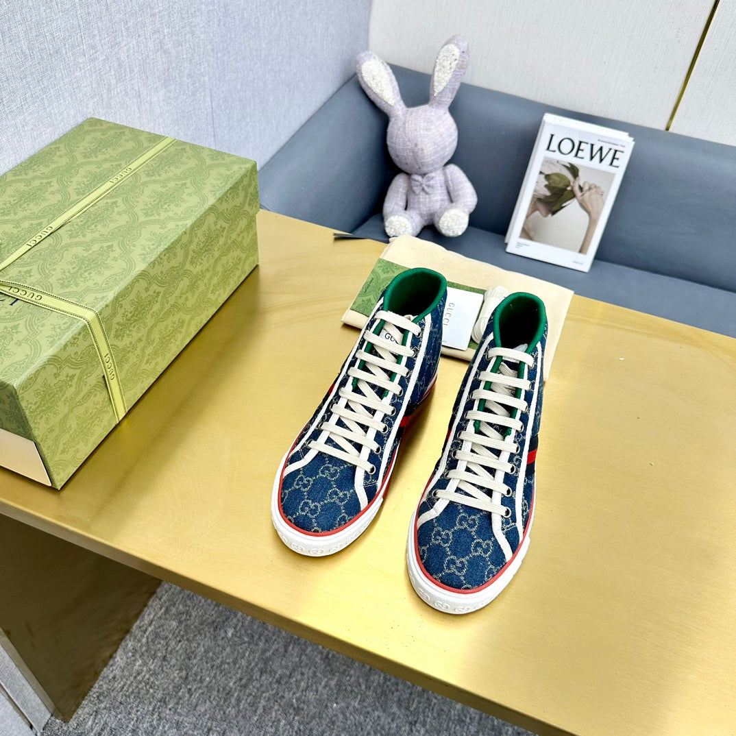GG TENNIS 1977 HIGH-TOP TRAINER INDIGO CANVAS