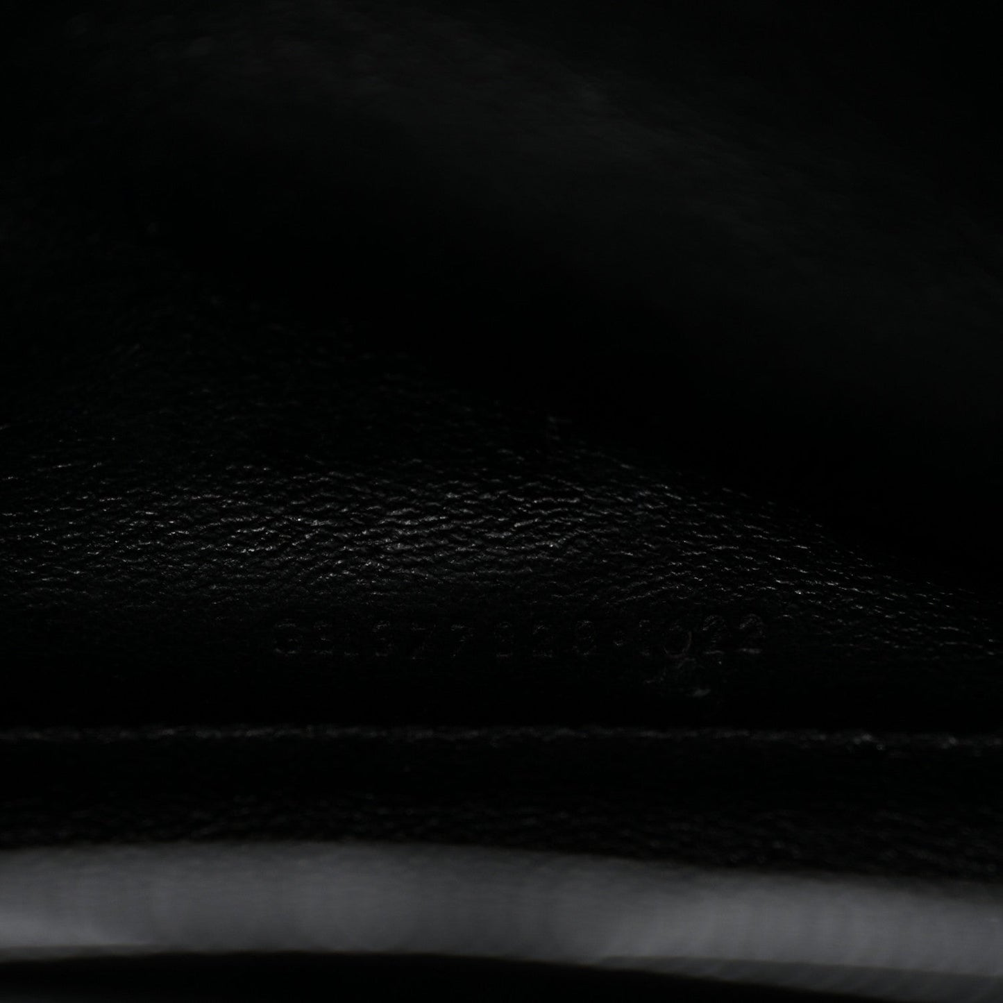 Grain De Poudre Matelasse Chevron Monogram Chain Wallet Black