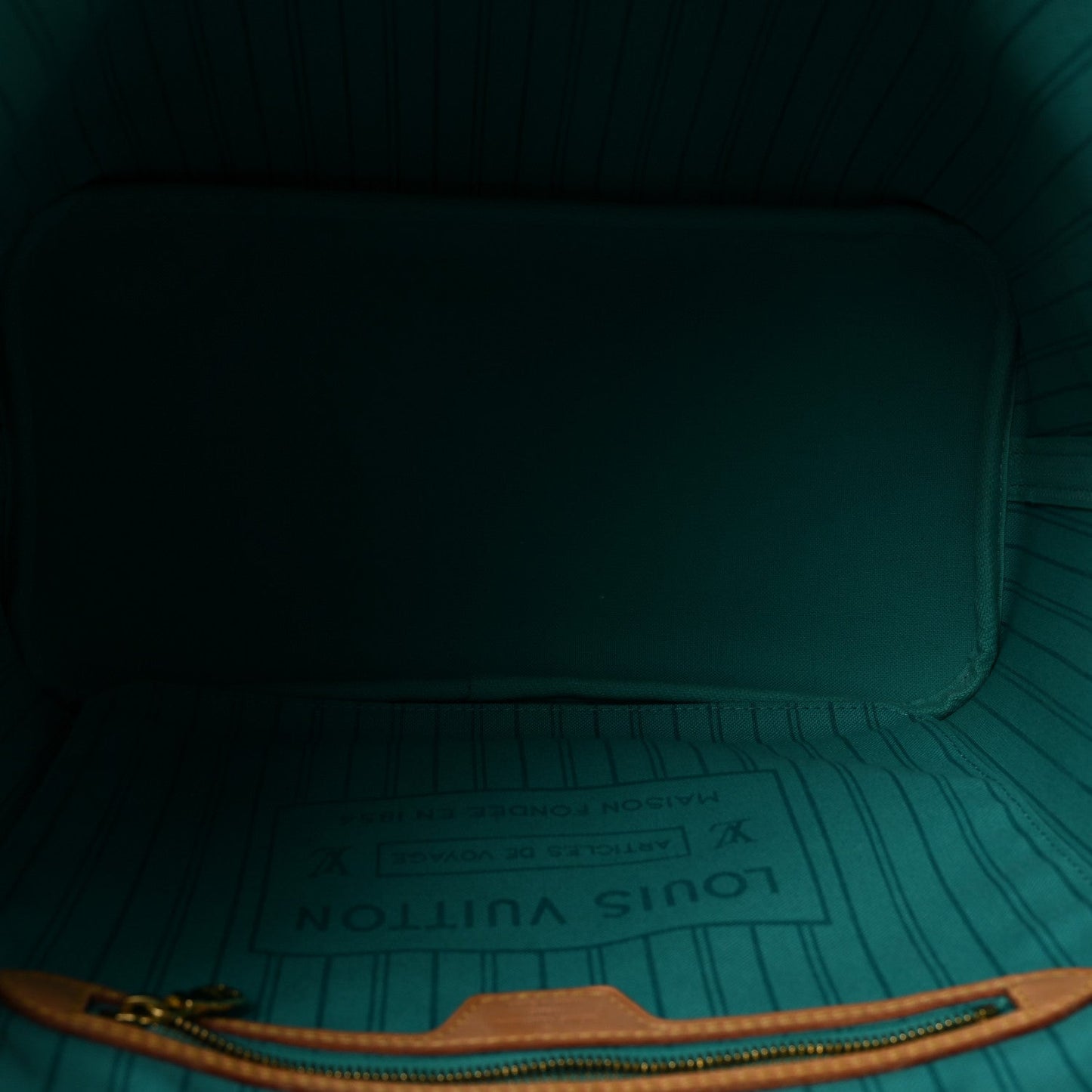 Monogram V Neverfull MM Turquoise