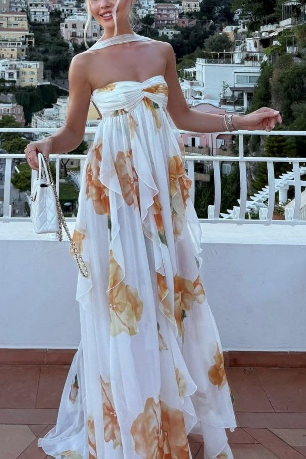 formaldressy-Floral Resort Dressgh6149