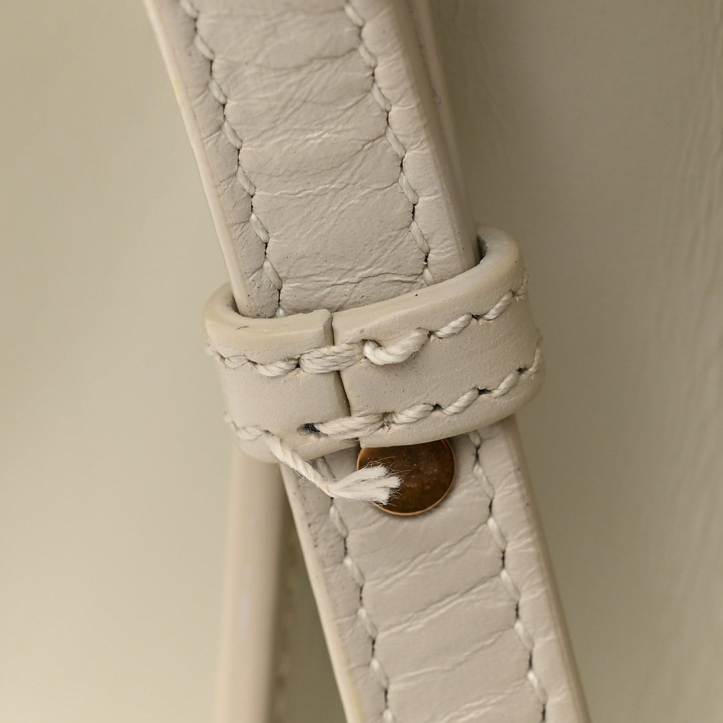 Smooth Calfskin Medium Classic Monogram Cassandra Top Handle Crema Soft Rouge Legion