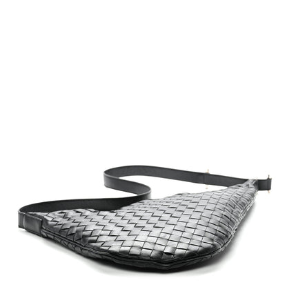Calfskin Intrecciato Virgule Black