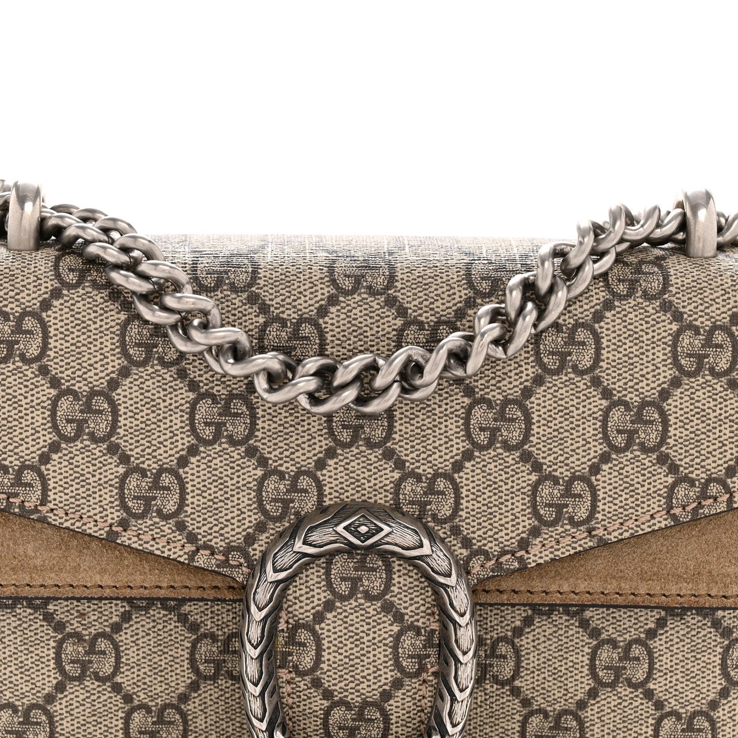 GG Supreme Monogram Mini Dionysus Shoulder Bag Taupe
