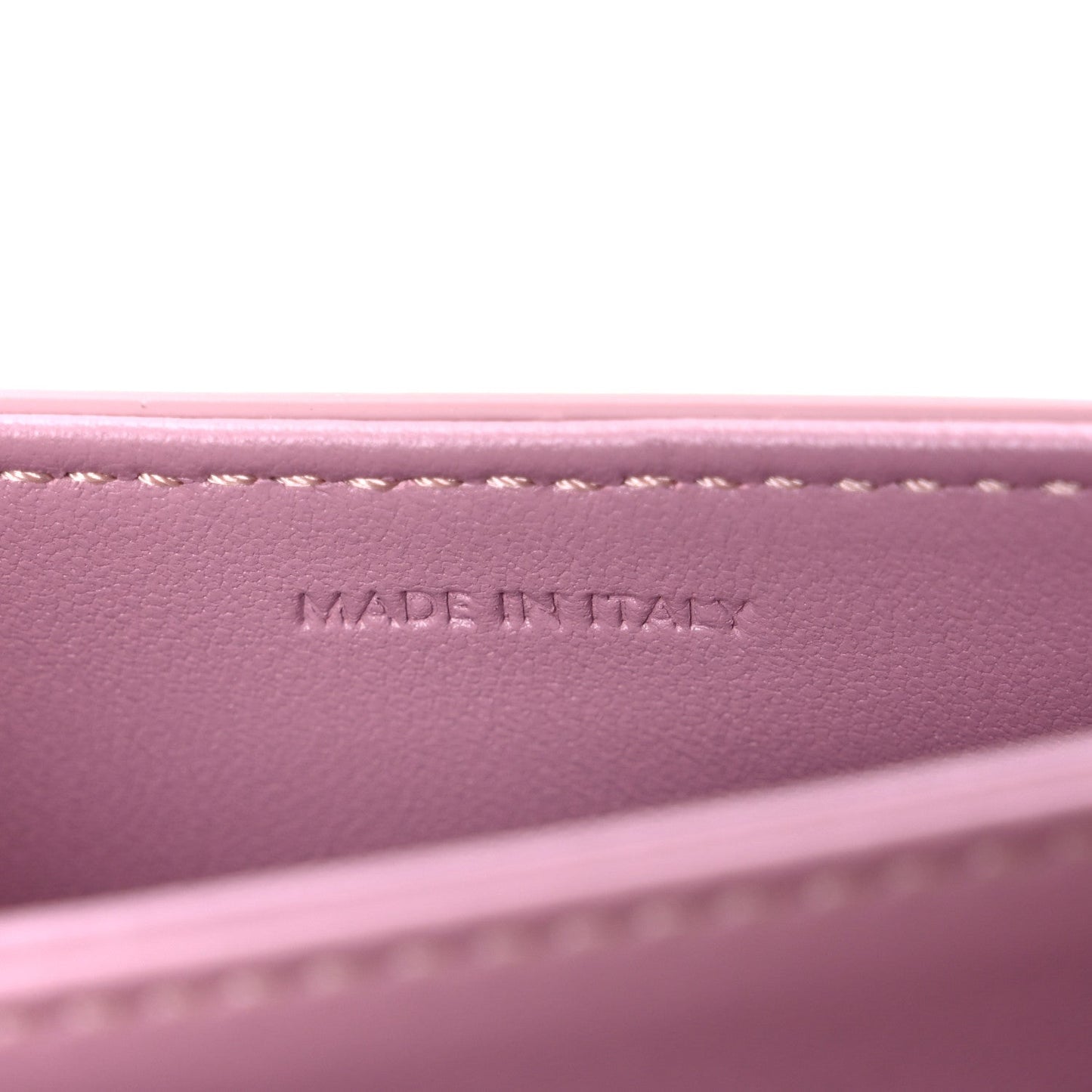 Shiny Calfskin Triomphe Mini Besace Clea Pastel Pink
