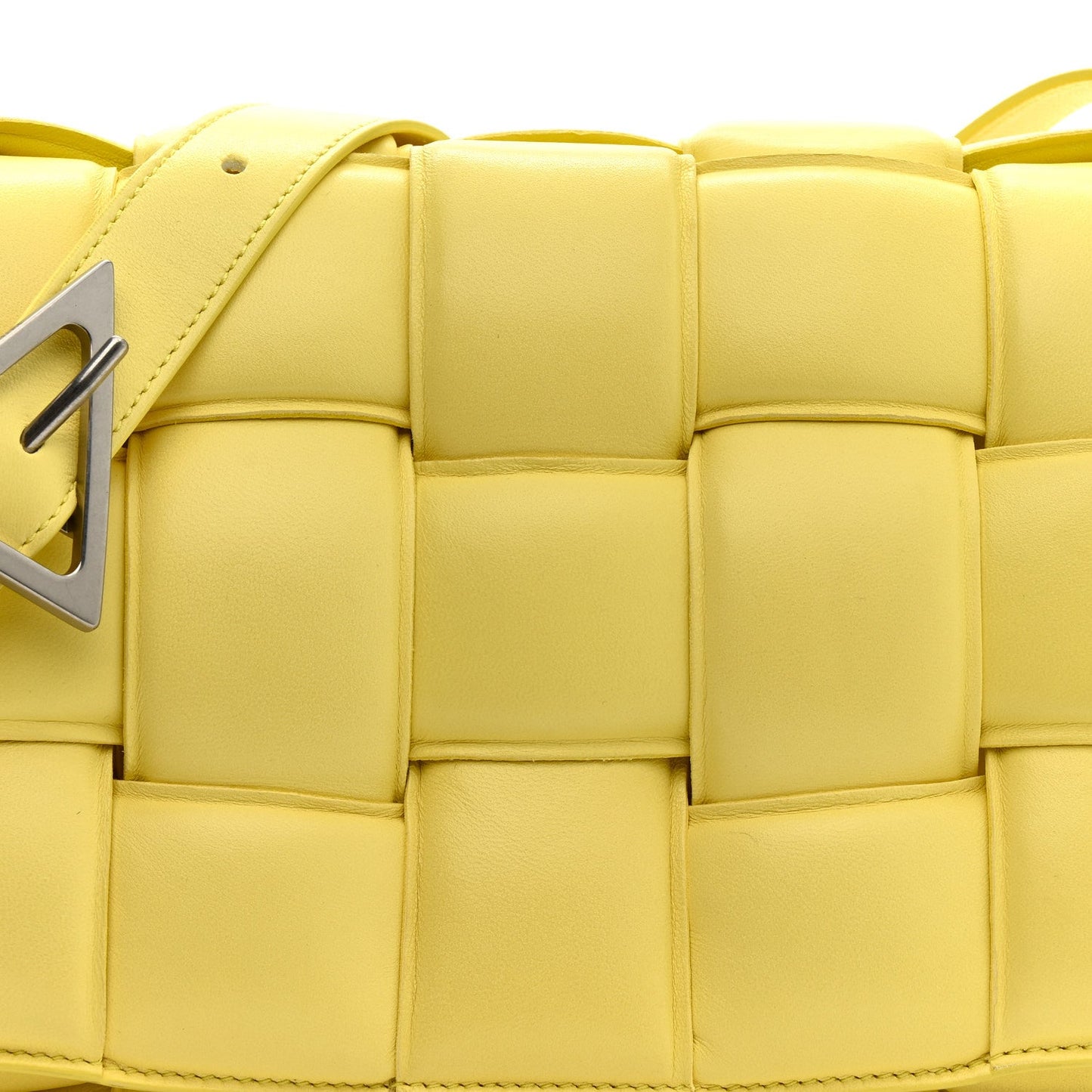 Nappa Maxi Intreccio Padded Cassette Crossbody Bag Sherbert
