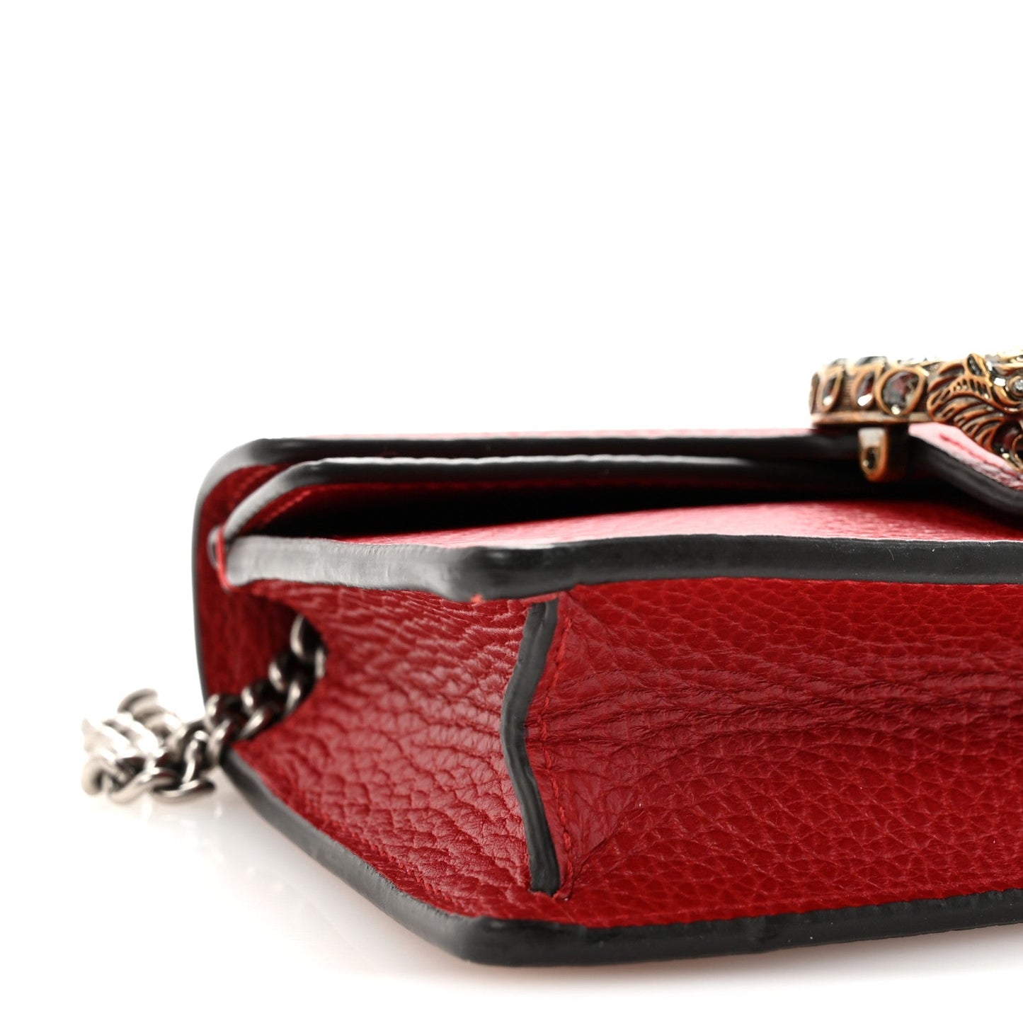Calfskin Super Mini Dionysus Shoulder Bag Hibiscus Red