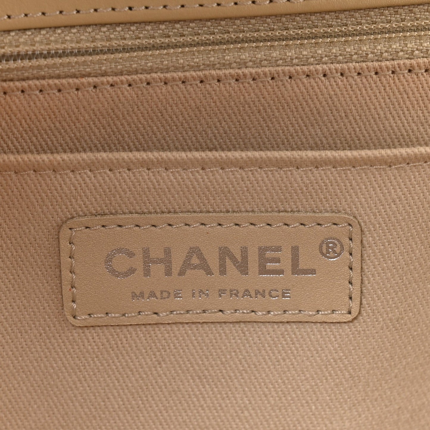Calfskin Quilted In the Business Flap Bag Light Beige