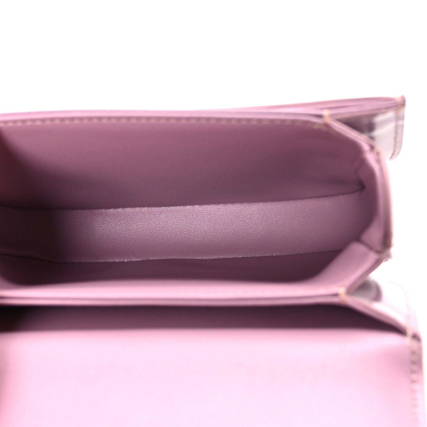 Shiny Calfskin Triomphe Mini Besace Clea Pastel Pink