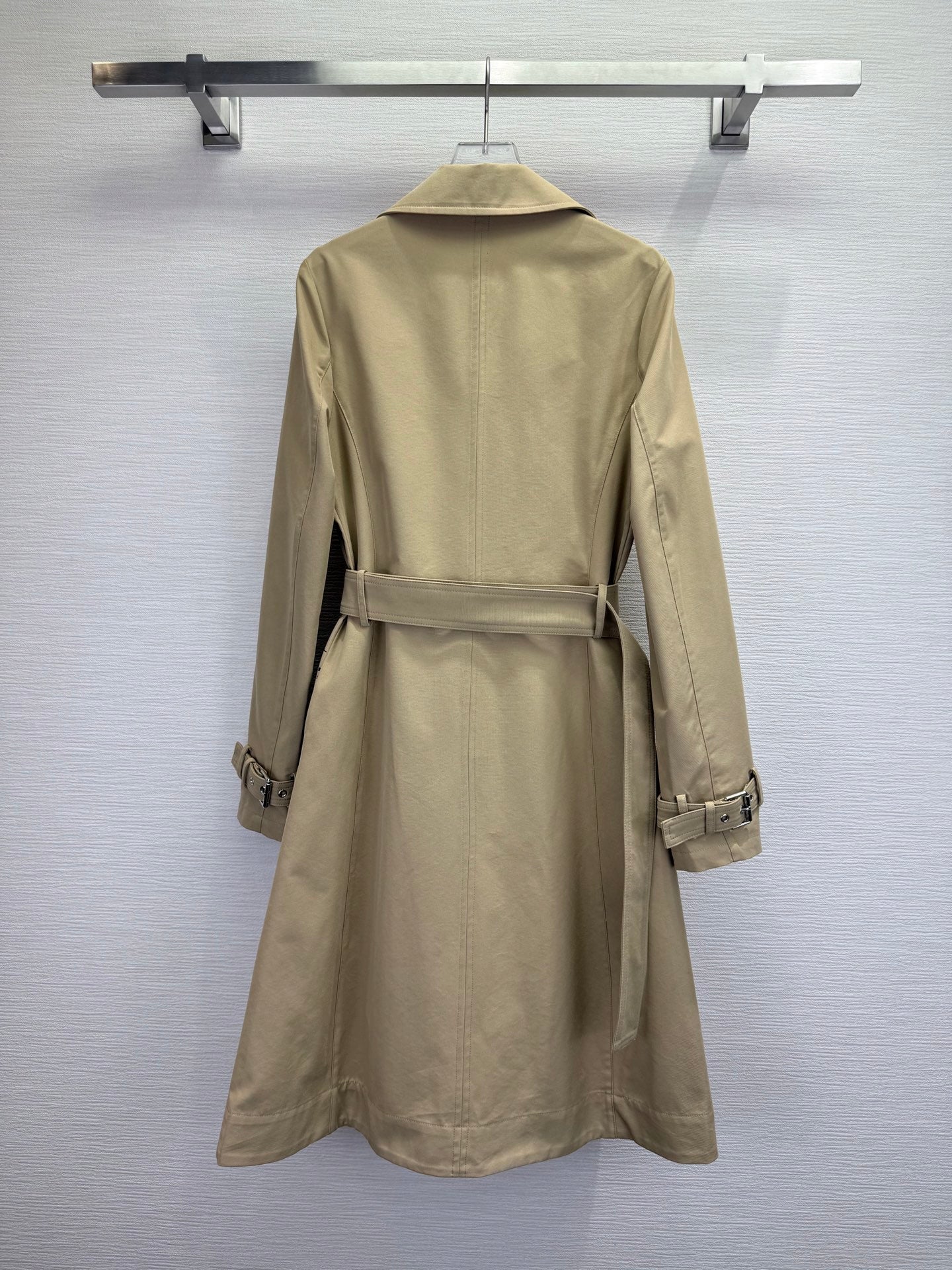 CD 25SS Eiffel Tower Long Trench Coat Beige Cotton 306567