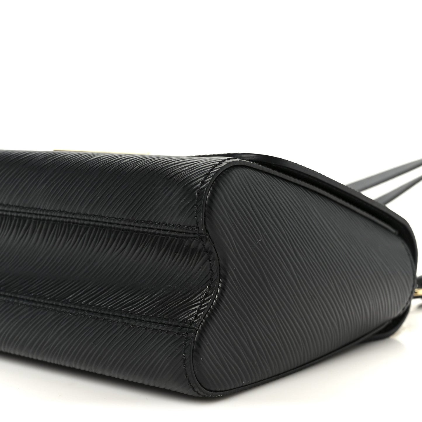 Epi Twist Braided Strap Shoulder Bag MM Black