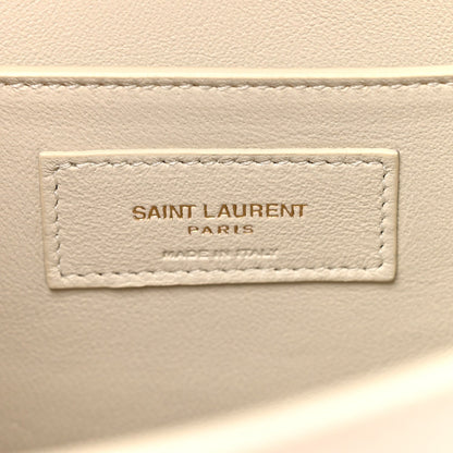 Smooth Calfskin Manhattan Shoulder Bag Crema Soft