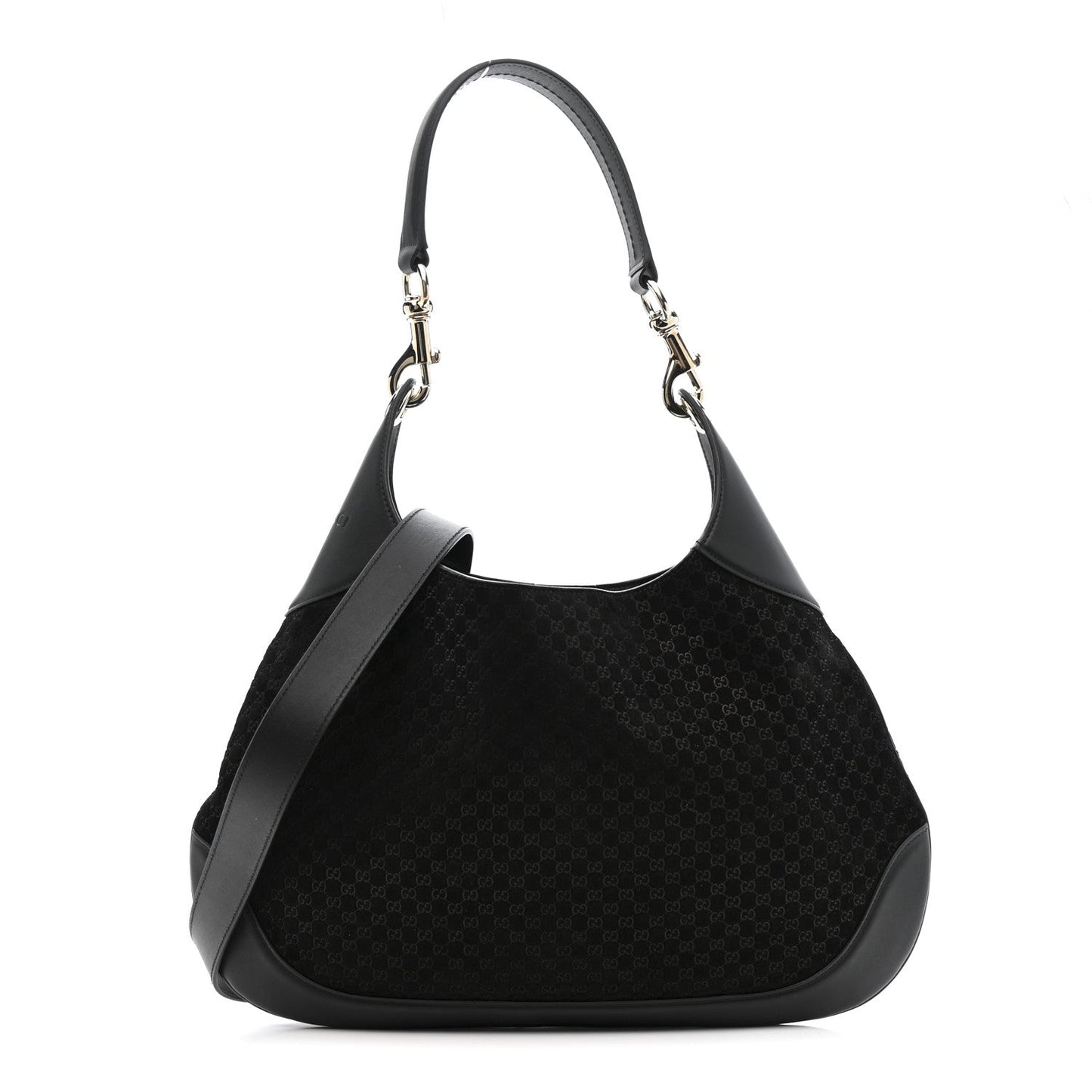 Suede Micro GG Calfskin B Medium Shoulder Bag  Arabella Black