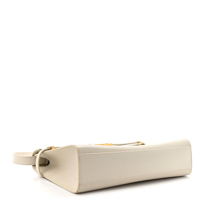 Smooth Calfskin Manhattan Shoulder Bag Crema Soft