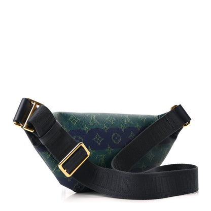 Monogram Heritage Rush Bumbag Blue Stripes