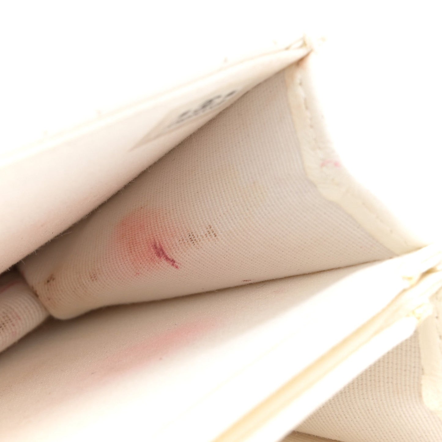 Lambskin Quilted Crystal Top Handle Rectangular Flap White