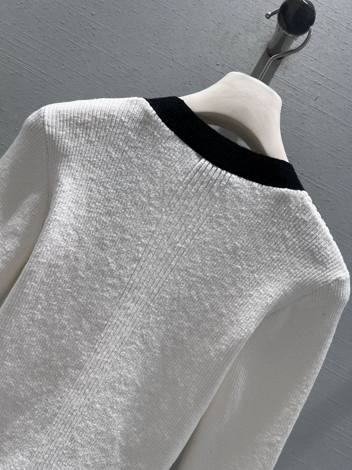 CC 26S Knit Cardigan White Linen Cotton 349016
