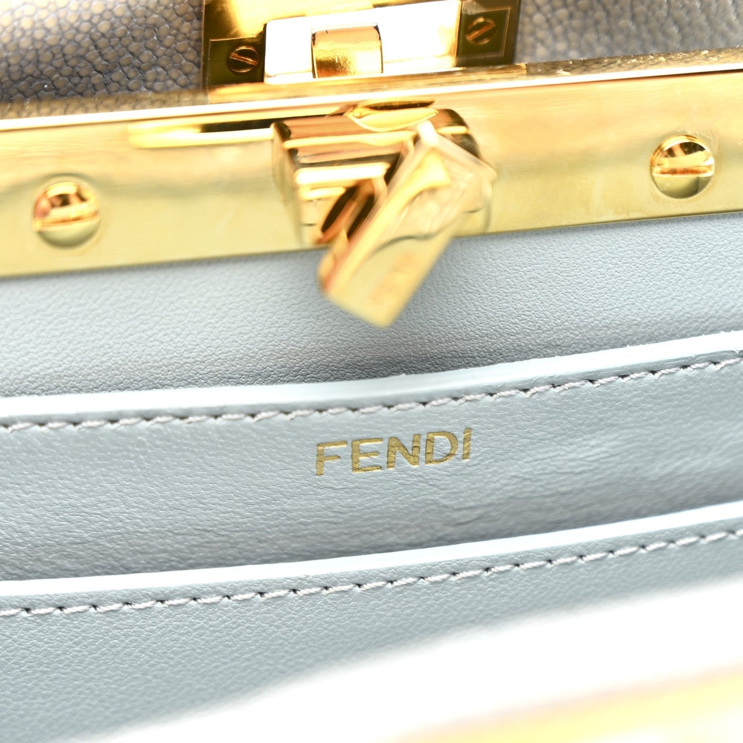 Stingray Shiny Nappa Petite Peekaboo I SEE U Satchel Anice