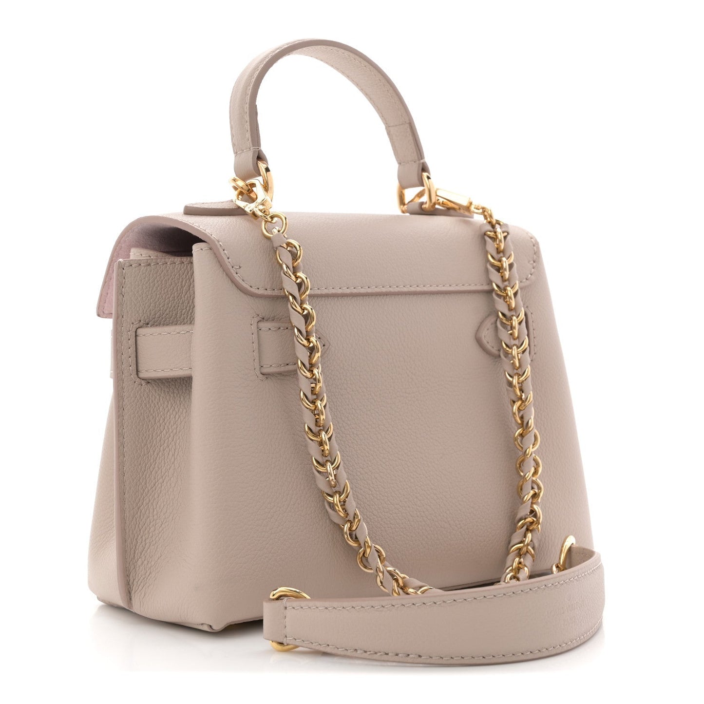 Soft Calfskin Mini Lockme Ever Greige