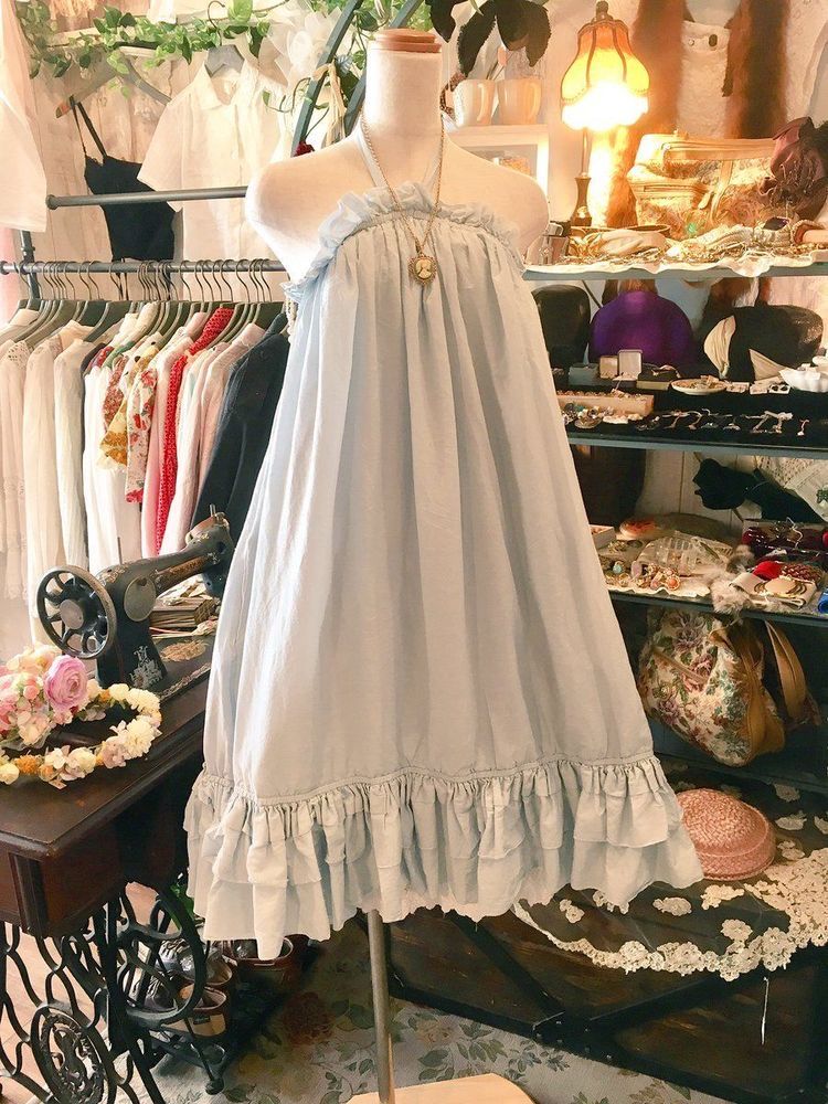 formaldressy--Light Blue Suspender Short Chiffon Homecoming Dress Travel Holiday Dress gh5685