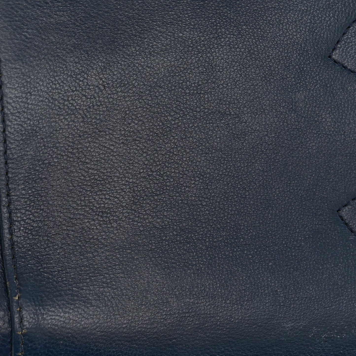 Caviar Quilted Maxi Double Flap Navy Blue