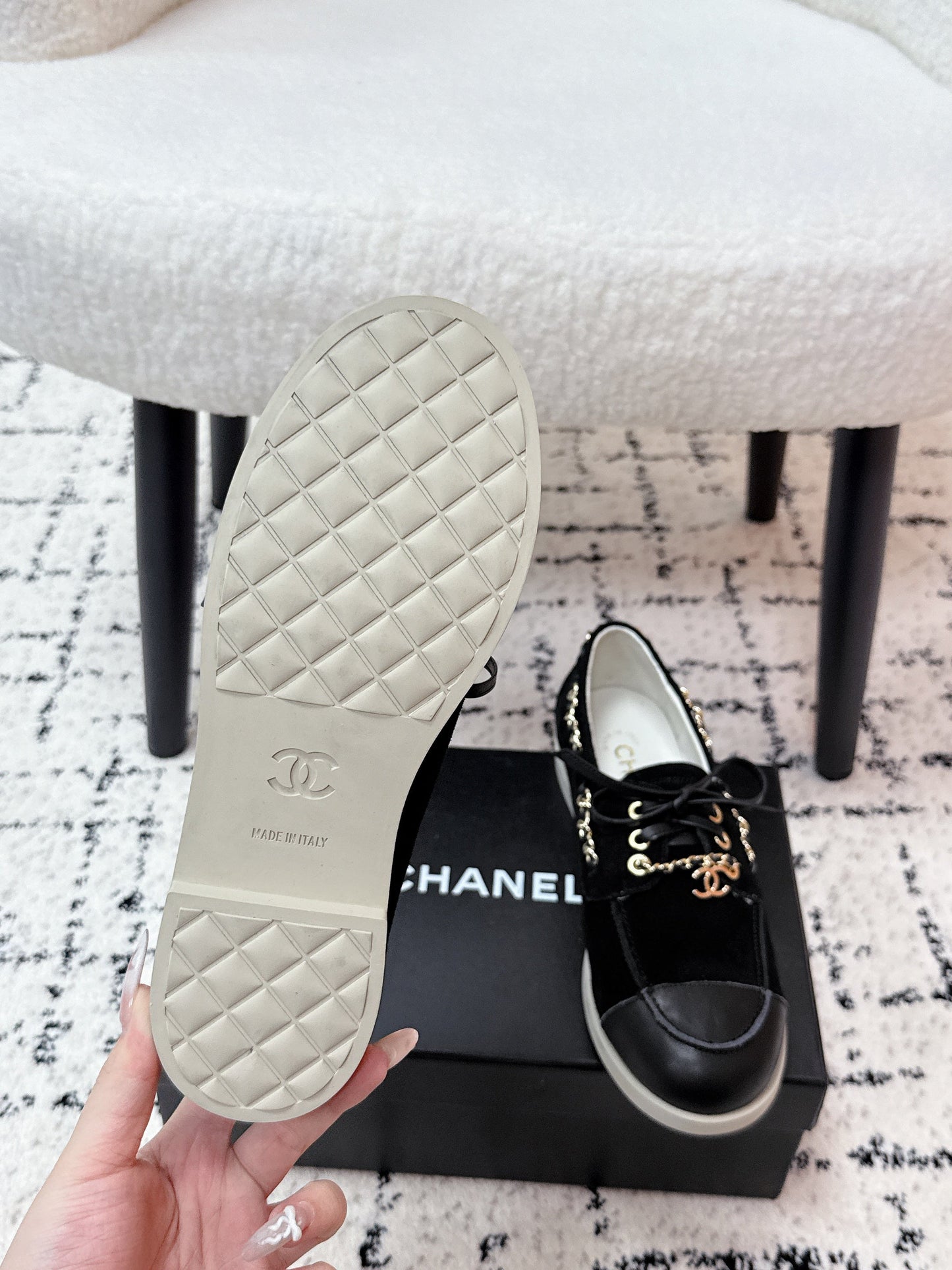 CC Cruise 25/26 Moccasins Black Suede Sheepskin