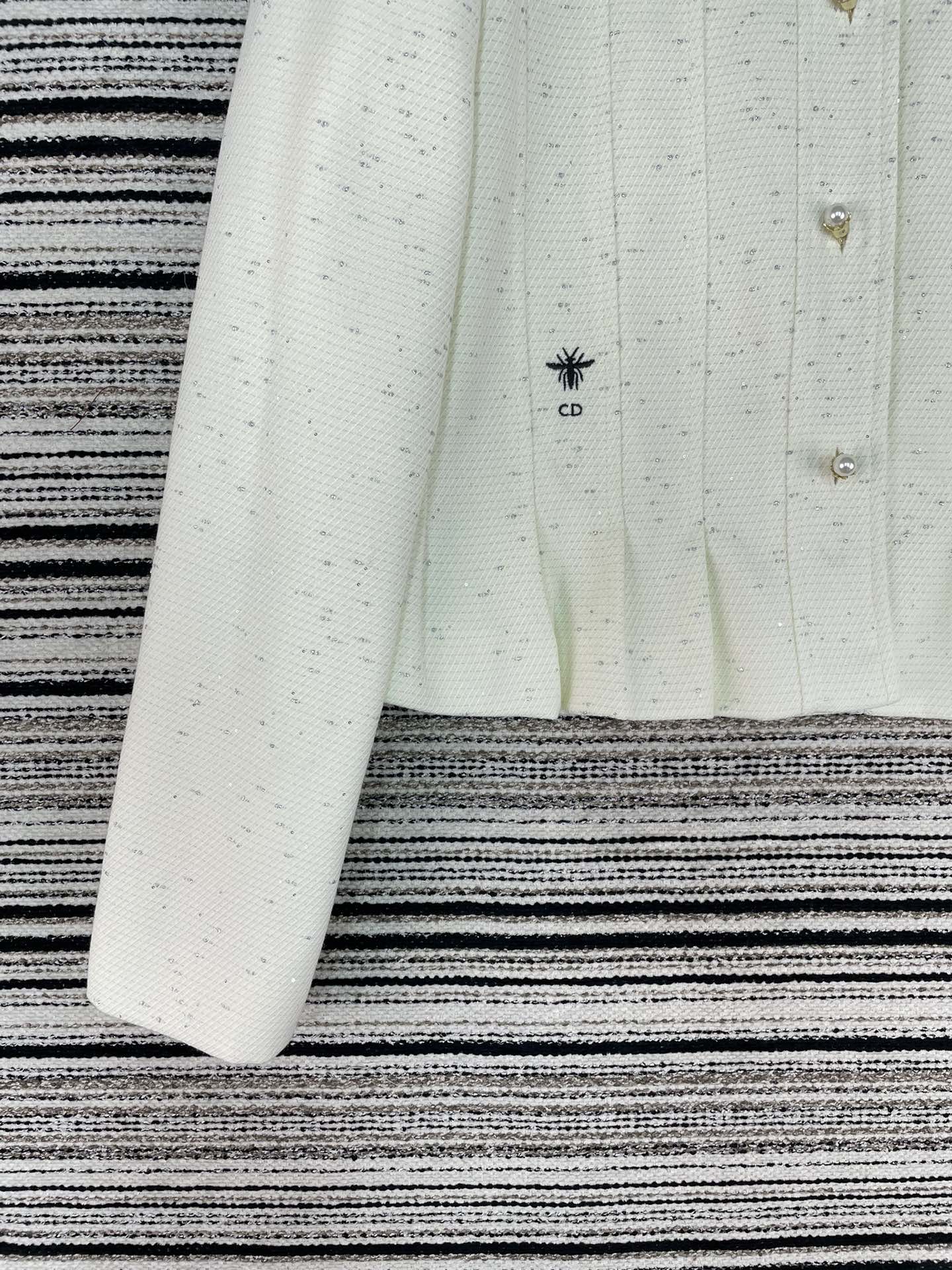 CD 26 White Cotton Jacket 112627
