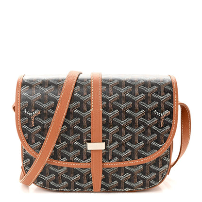 Goyardine Belvedere II PM Messenger Bag Black Gold