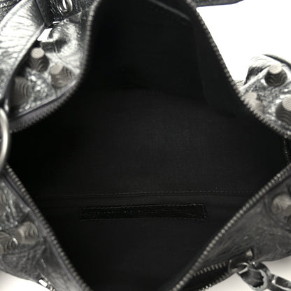 Agneau Arena Le Cagole Cylinder Bag Steel Grey