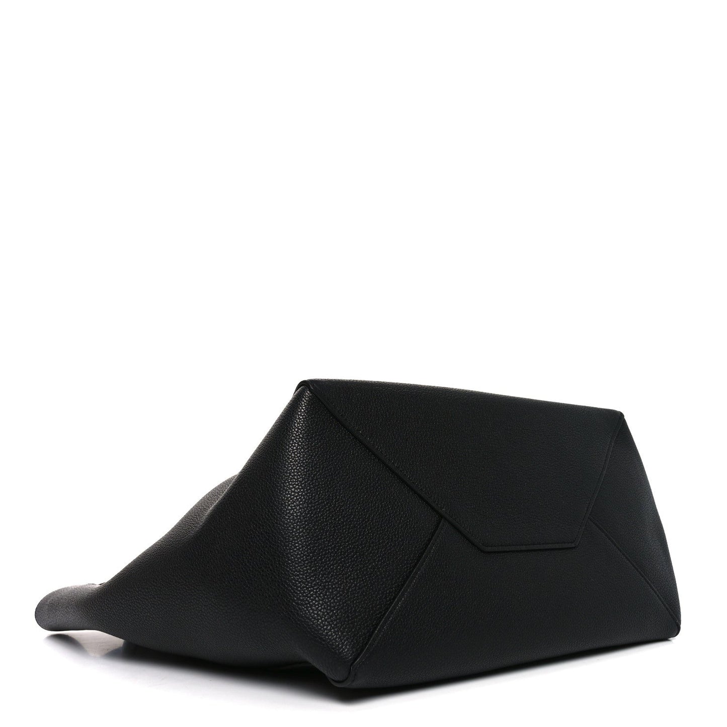 Soft Grained Calfskin Small Belt Cabas Phantom Black