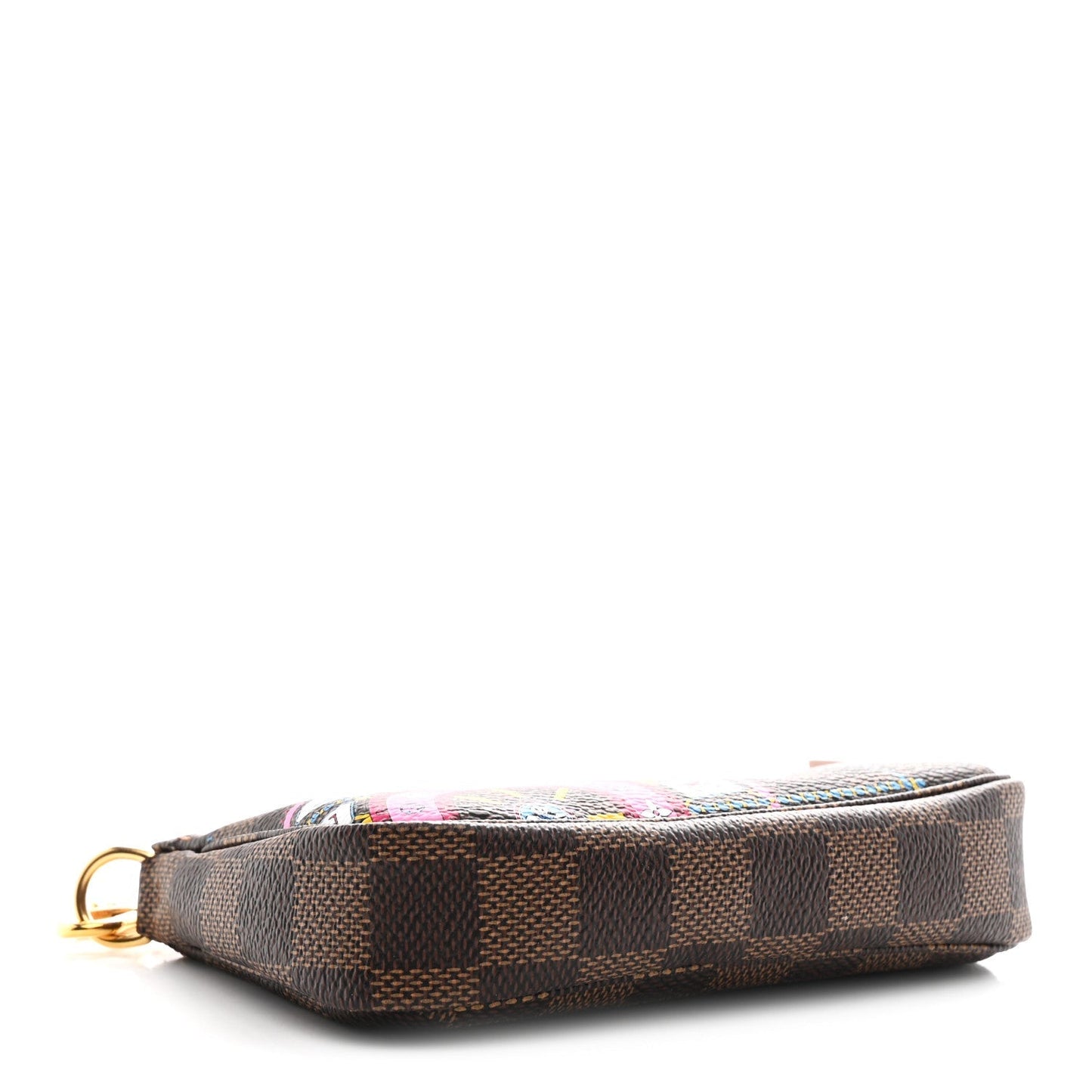 Damier Ebene 2020 Christmas Animation Big Wheel Mini Pochette Accessories Rose Ballerine