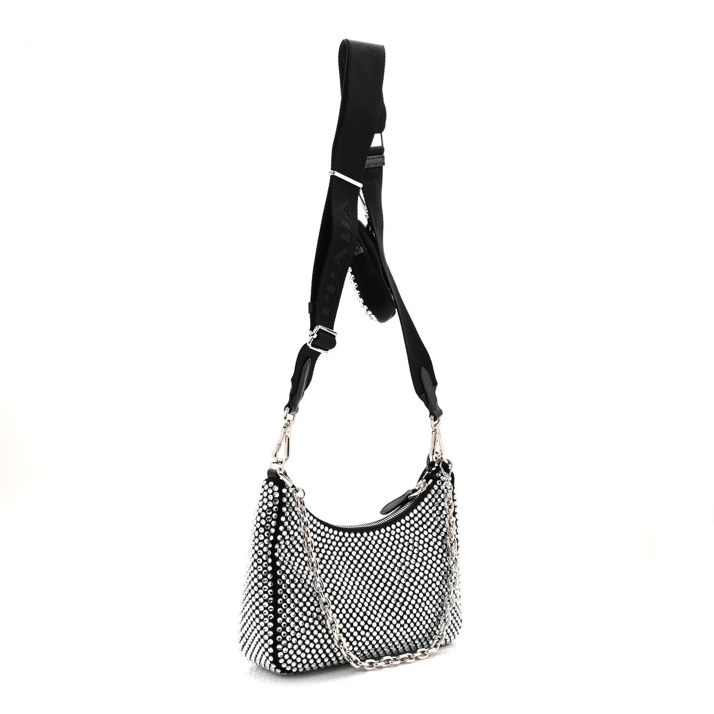 Satin Crystal Re-Edition 2005 Shoulder Bag Cristal