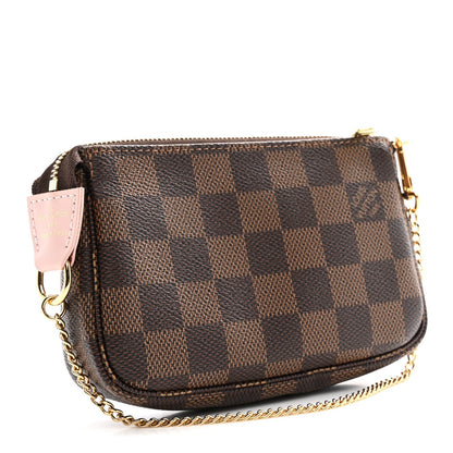 Damier Ebene 2020 Christmas Animation Big Wheel Mini Pochette Accessories Rose Ballerine