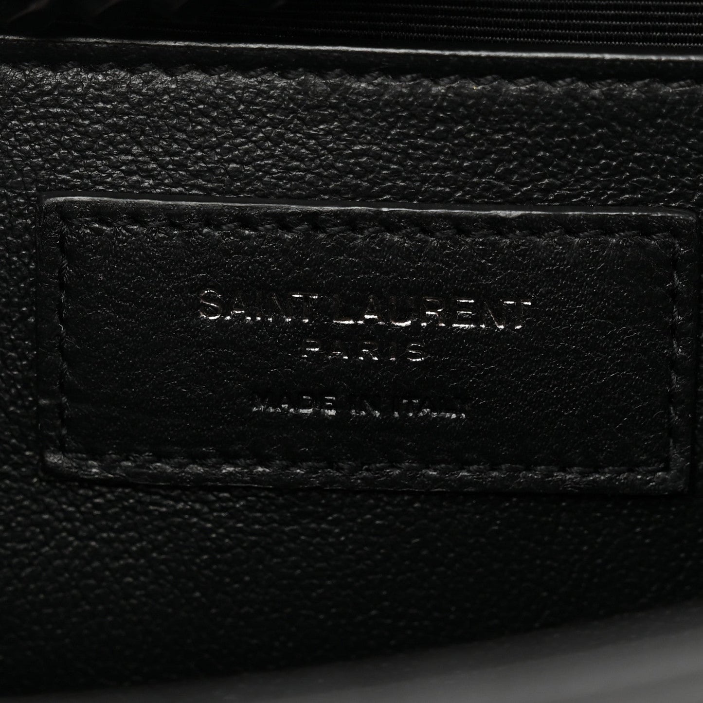 Grain De Poudre Medium Classic Monogram Monochrome Kate Satchel Black