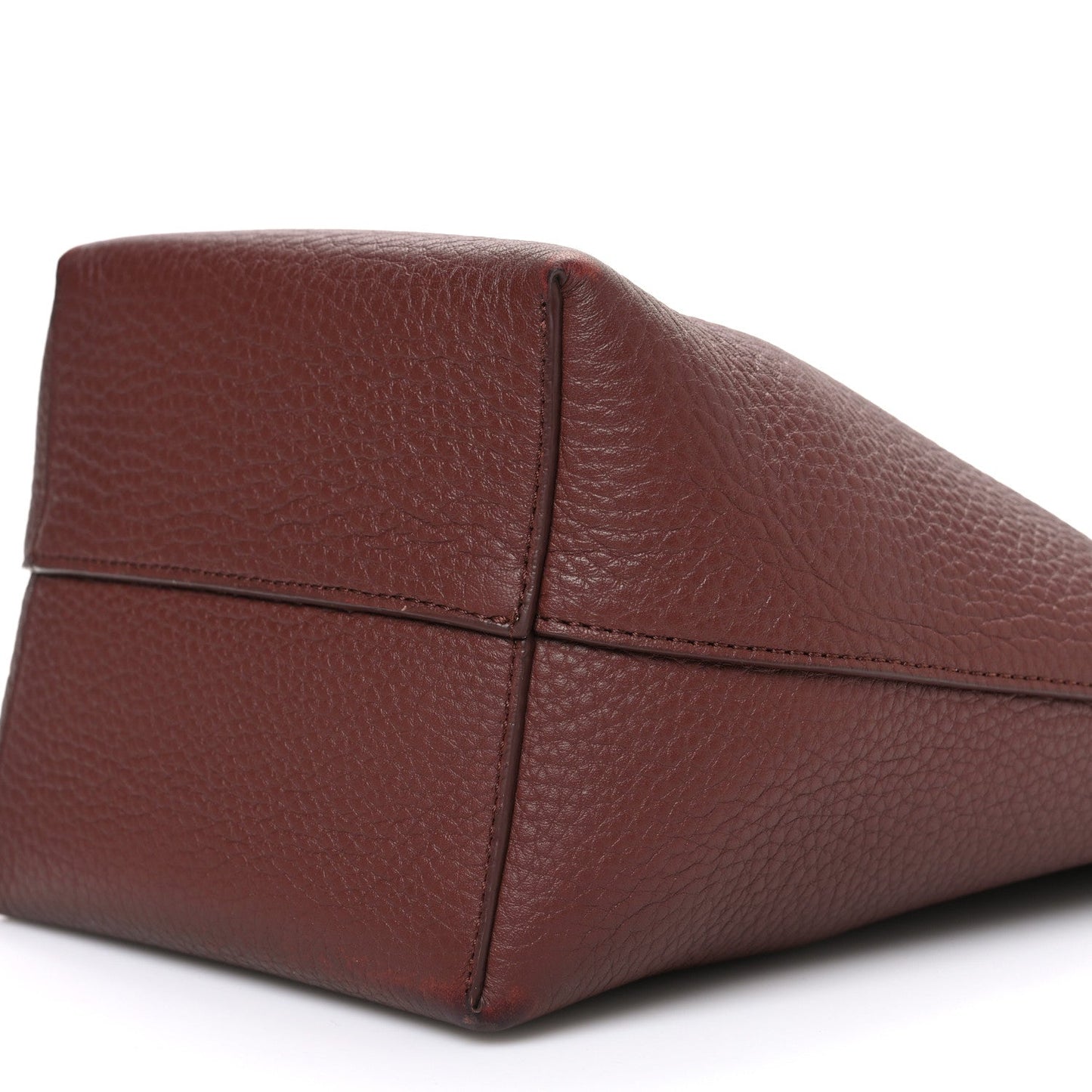 Grained Calfskin Small N/S Park Tote Burnt Wood