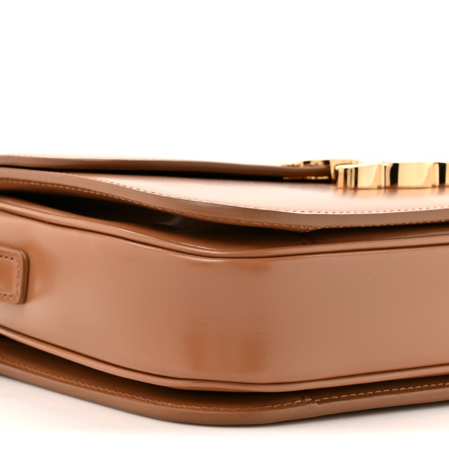 Shiny Calfskin Medium Triomphe Bronze