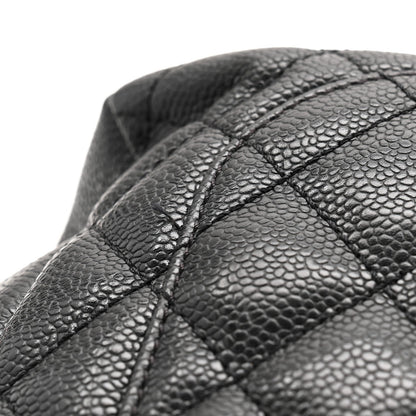 Caviar Quilted Grand Shopping Tote GST Black