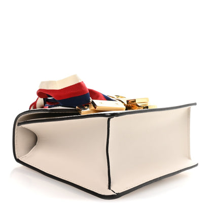 Calfskin Mini Sylvie Shoulder Bag White
