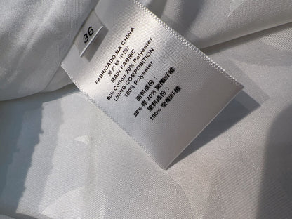 CC 25 Vest Dress White Cotton 305852