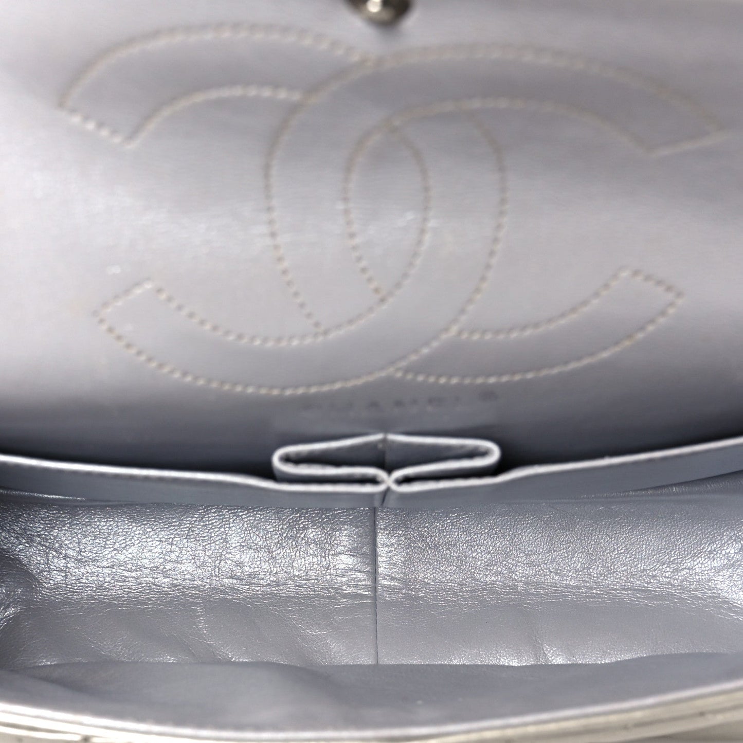 Metallic Lambskin Quilted 2.55 Reissue 226 Flap Silver