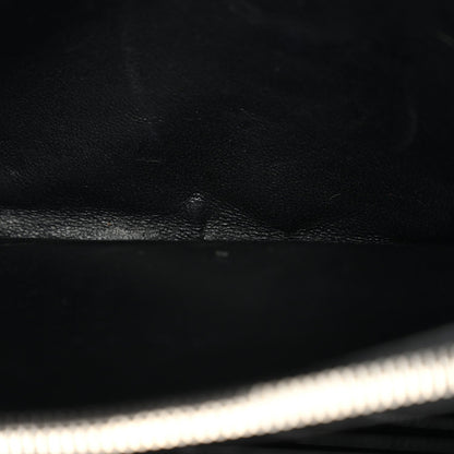 Grain De Poudre Matelasse Chevron Monogram Chain Wallet Black