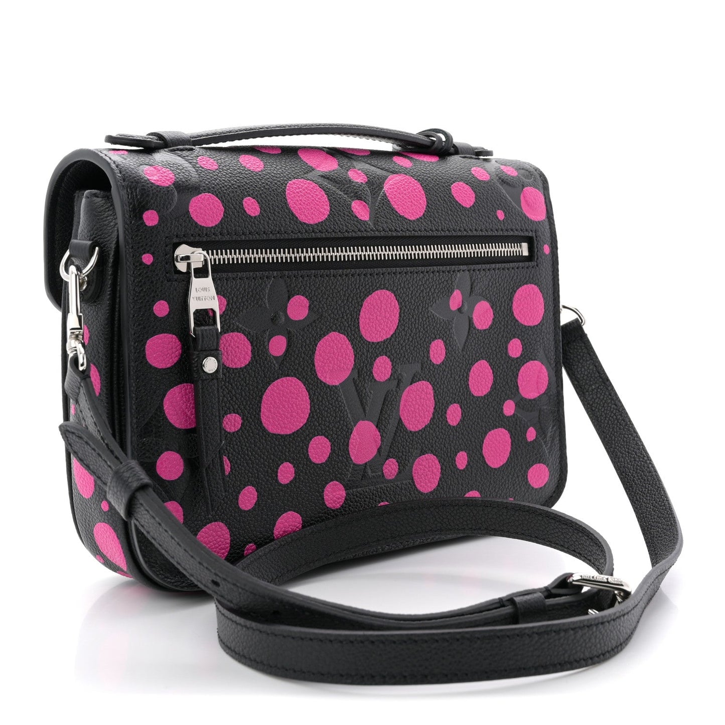 LV x YK Empreinte Monogram Giant Pochette Metis Black Fuchsia