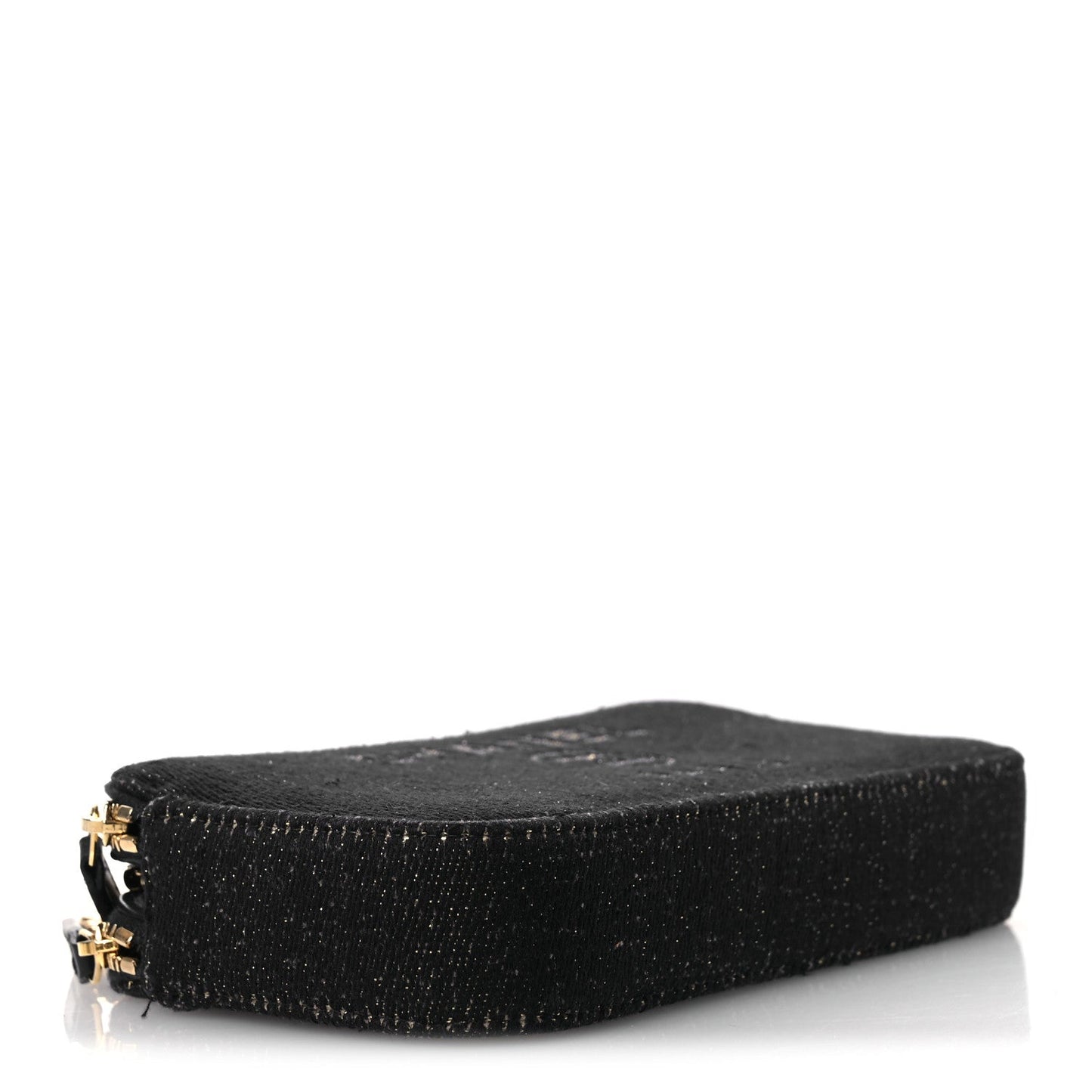 Canvas Small Deauville Clutch With Chain Navy
