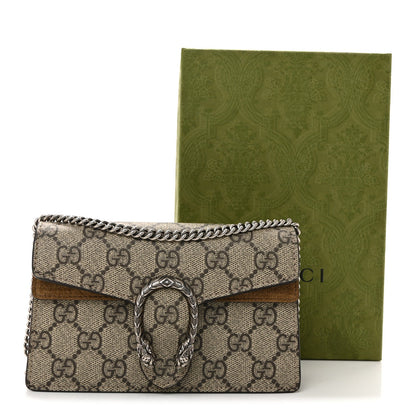 GG Supreme Monogram Super Mini Dionysus Shoulder Bag Taupe