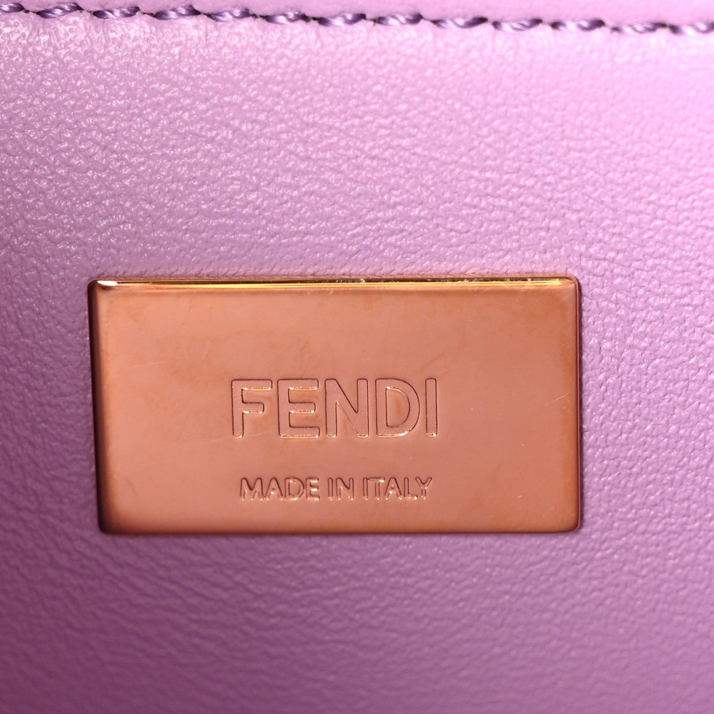 Nappa Stacked Bar Mini Peekaboo Iconic Satchel Violetta