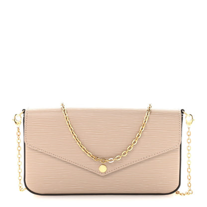 Epi Felicie Pochette Chain Wallet Galet