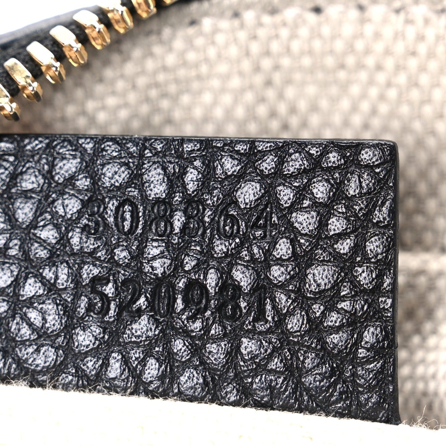 Pebbled Calfskin Small Soho Disco Bag Black