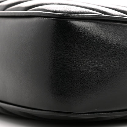 Calfskin Matelasse Monogram Monochrome Lou Camera Bag Black
