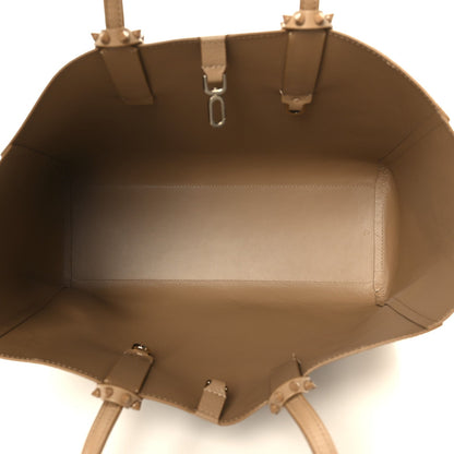 Grained Calfskin Small Cabata Soft Tote Lionne