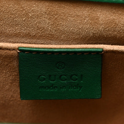 Calfskin Studded Small Padlock Shoulder Bag Emerald